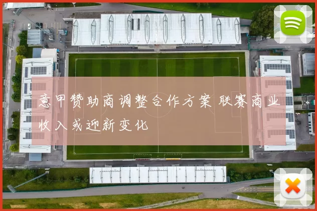 意甲赞助商调整合作方案 联赛商业收入或迎新变化